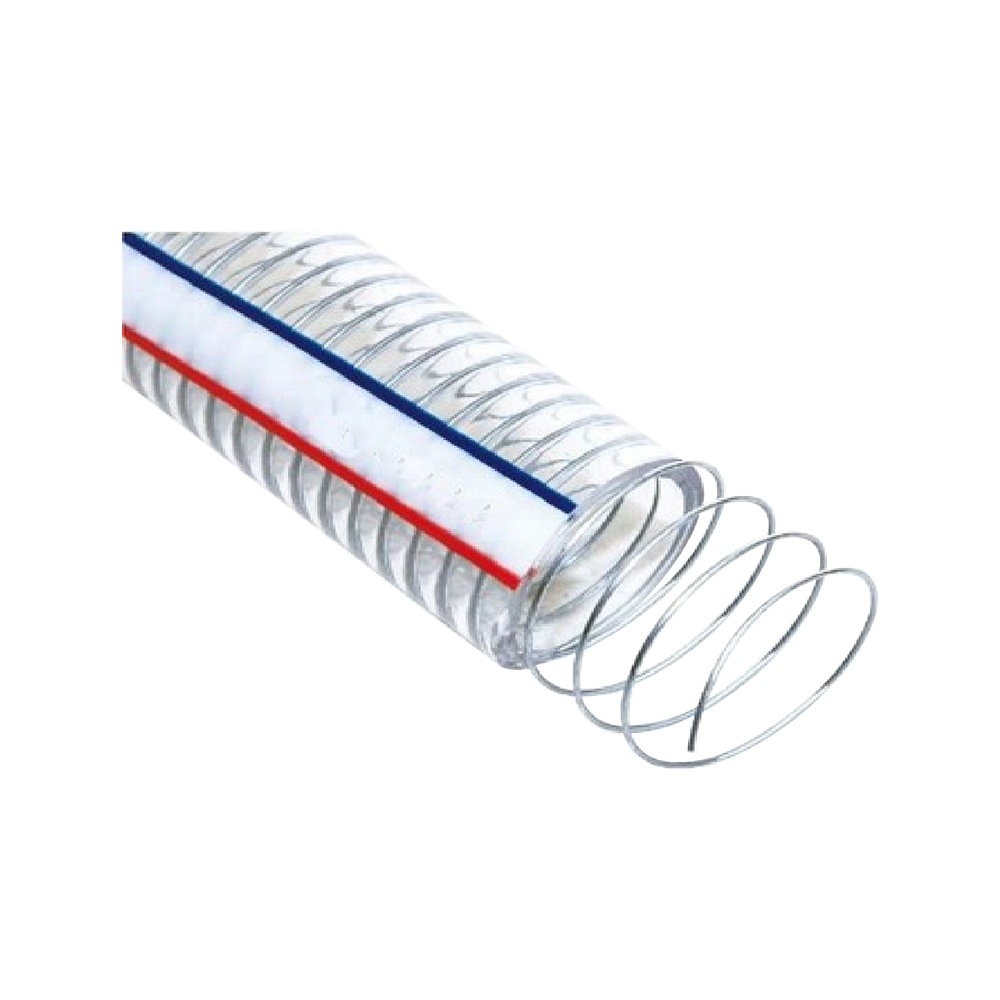 Tubo flessibile in filo di acciaio per costruzioni in PVC sintetico ad alta resistenza